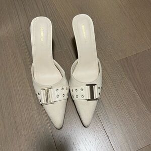 Tan Suede Kitten Heels